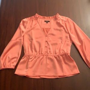 Jcrew satin peplum dressy top.